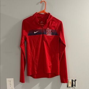Nike Red Long Sleeve Top with Logo